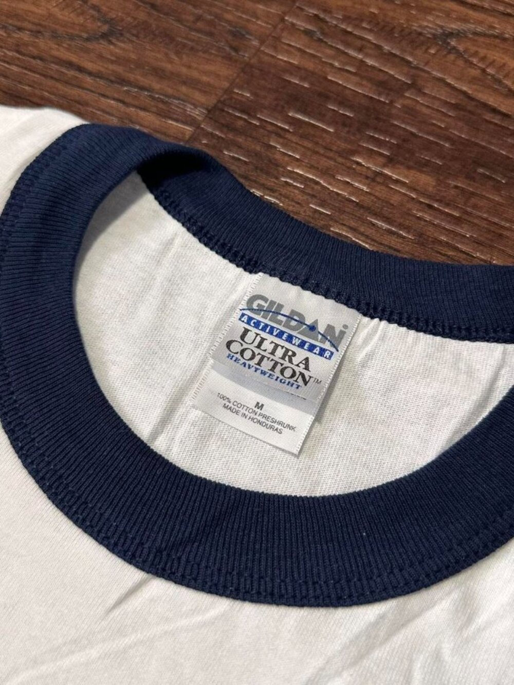 White BF Goodrich Racing Ringer Tee Size M - Picture 3 of 4